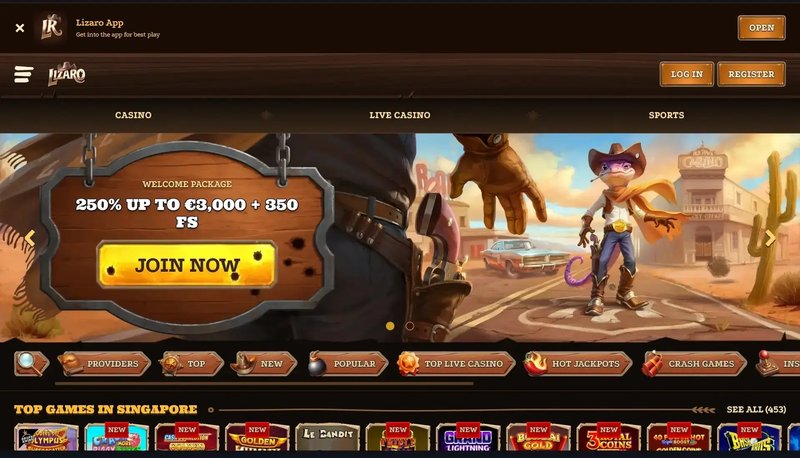 Overview of casino lizaro